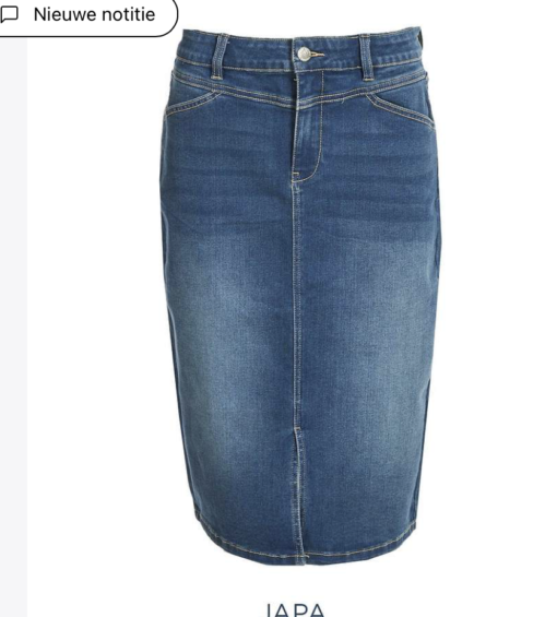 spijker rok lang strech is een rok van een mooie jeans kwaliteit met veel strech in de stof verwerkt voor extra draagcomfort De taille zit gemiddeld hoor en ook door de strech erg comfortabel aan de voorkant van de rok zit een klein splitje Zit je tussen de maten in ga dan voor de kleinere omdat spijkerstof waar deze onder druk staat bij de billen en heupen altijd nog een halve maat uitloopt.